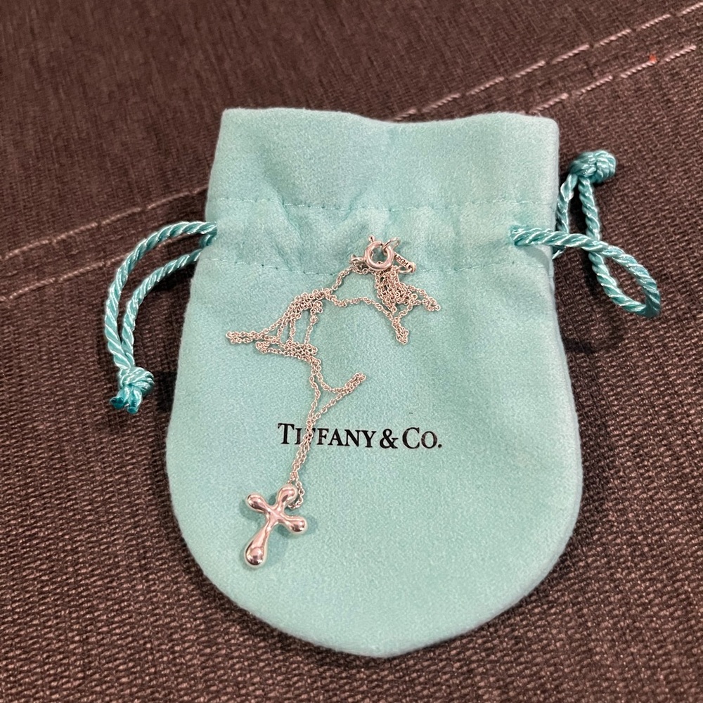 Tiffany & Co. Elsa Peretti Cross Pendant Necklace